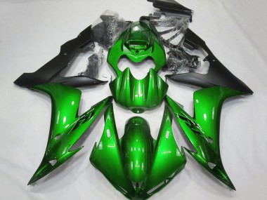 Best 2004-2006 Yamaha YZF 1000 R1 Motorcycle Fairings - Green Matte Black UK