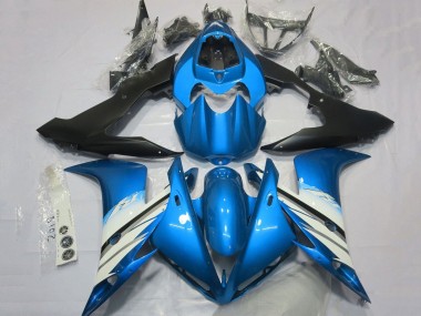 Best 2004-2006 Yamaha YZF 1000 R1 Motorcycle Fairings - Light Blue White Matte Black UK