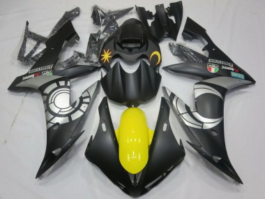 Best 2004-2006 Yamaha YZF 1000 R1 Motorcycle Fairings - Matte Black Silver Yellow UK