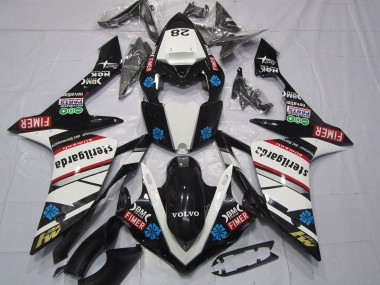 Best 2007-2008 Yamaha YZF 1000 R1 Motorcycle Fairings - Glossy Black White Red Blue Volvo Sterilgarda Fimer UK