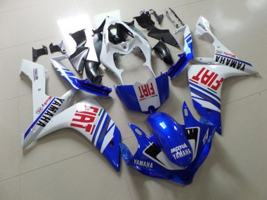Best 2007-2008 Yamaha YZF 1000 R1 Motorcycle Fairing - White Blue Red Fiat UK