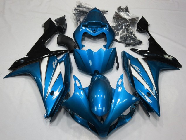 2007-2008 Yamaha YZF 1000 R1 Motorcycle Fairings - Blue White Black UK