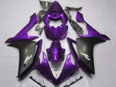 Best 2007-2008 Yamaha YZF 1000 R1 Motorcycle Fairings - Purple Matte Black UK