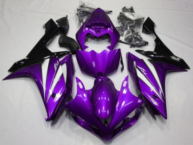 Best 2007-2008 Yamaha YZF 1000 R1 Motorcycle Fairings - Purple White Black UK
