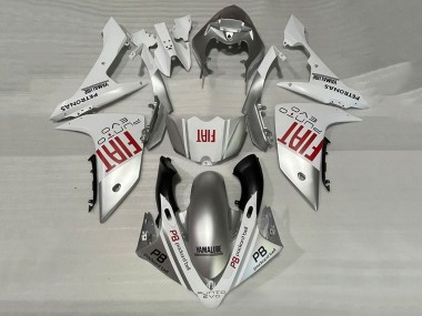 Best 2007-2008 Yamaha YZF 1000 R1 Motorcycle Fairings - Silver White Red Fiat UK