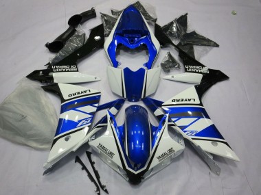Best 2007-2008 Yamaha YZF 1000 R1 Motorcycle Fairings - White Blue Black Layerd UK