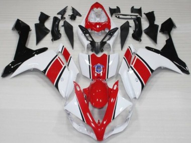 Best 2007-2008 Yamaha YZF 1000 R1 Motorcycle Fairings - White Red Black UK