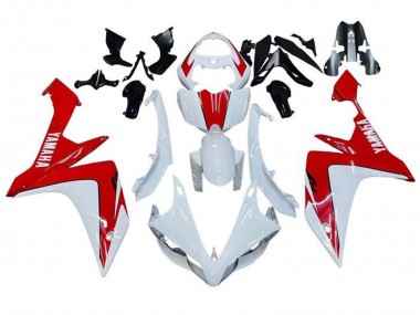 Best 2007-2008 Yamaha YZF 1000 R1 Motorcycle Fairings - White Red UK