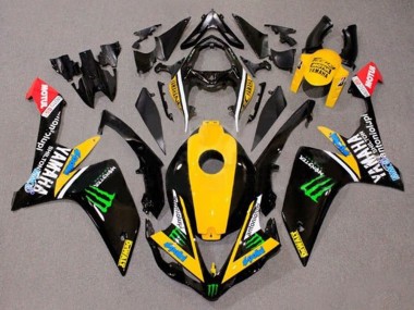 Best 2007-2008 Yamaha YZF 1000 R1 Motorcycle Fairings - Yellow White Black Green Monster Dewalt UK