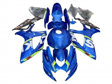 Best 2006-2007 Suzuki GSXR 600 / GSXR 750 Motorcycle Fairings - Blue White Green UK