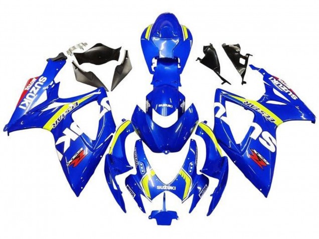 2006-2007 Suzuki GSXR 600 / GSXR 750 Motorcycle Fairings - Blue White Yellow Red Ecstar UK
