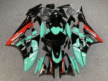 Best 2006-2007 Yamaha YZF R6 Motorcycle Fairings - Light Green Red Black Petronas Motul UK