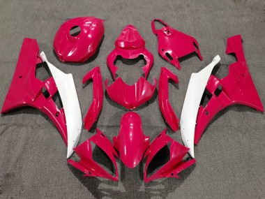 Best 2006-2007 Yamaha YZF R6 Motorcycle Fairings - Red White UK