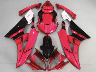 Best 2006-2007 Yamaha YZF R6 Motorcycle Fairings - White Red Glossy Black UK