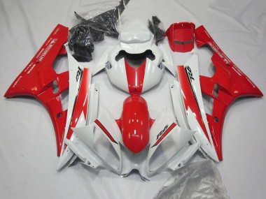 Best 2006-2007 Yamaha YZF R6 Motorcycle Fairings - White Red Motul Michelin UK