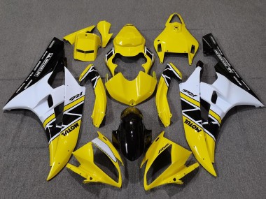 Best 2006-2007 Yamaha YZF R6 Motorcycle Fairings - Yellow White Glossy Black Motul Michelin UK