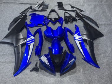 Best 2008-2016 Yamaha YZF R6 Motorcycle Fairings - Blue White Matte Black UK