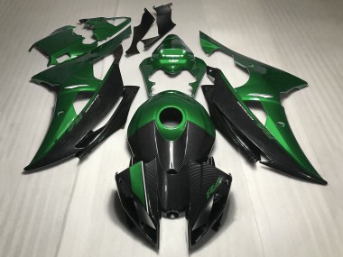 Best 2008-2016 Yamaha YZF R6 Motorcycle Fairing - Green Carbon Fiber Style UK