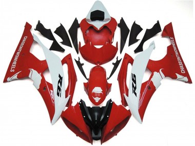Best 2008-2016 Yamaha YZF R6 Motorcycle Fairings - White Red Black UK