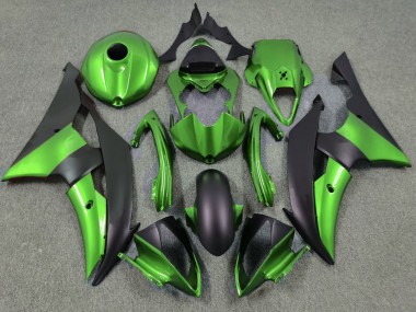 Best 2008-2016 Yamaha YZF R6 Motorcycle Fairings - Green Matte Black UK