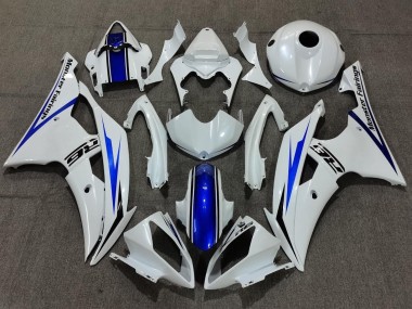 Best 2008-2016 Yamaha YZF R6 Bike Fairings - White Blue UK
