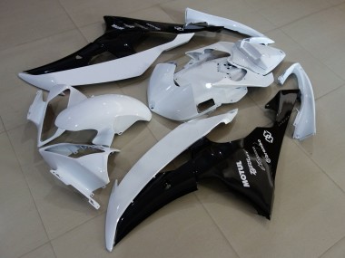 Best 2008-2016 Yamaha YZF R6 Motorcycle Fairings - White Glossy Black UK
