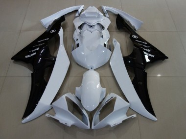 Best 2008-2016 Yamaha YZF R6 Motorcycle Fairings - White Glossy Black UK