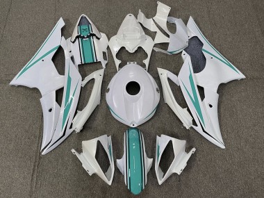 Best 2008-2016 Yamaha YZF R6 Motorcycle Fairings - Pearl White Turquoise Green UK