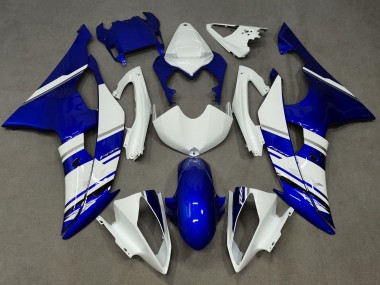 Best 2008-2016 Yamaha YZF R6 Motorcycle Fairings - White Blue UK