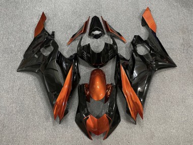 Best 2017-2023 Yamaha YZF R6 Motorcycle Fairings - Orange Glossy Black UK