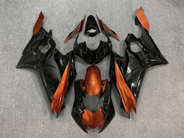 2017-2023 Yamaha YZF R6 Motorcycle Fairings - Orange Glossy Black UK