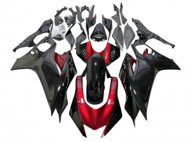 Best 2017-2023 Yamaha YZF R6 Motorcycle Fairings - Red Glossy Black UK