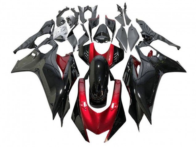 2017-2023 Yamaha YZF R6 Motorcycle Fairings - Red Glossy Black UK
