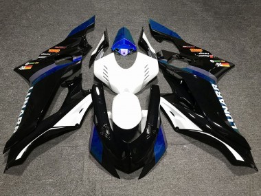 Best 2017-2023 Yamaha YZF R6 Motorcycle Fairings - White Blue Glossy Black UK