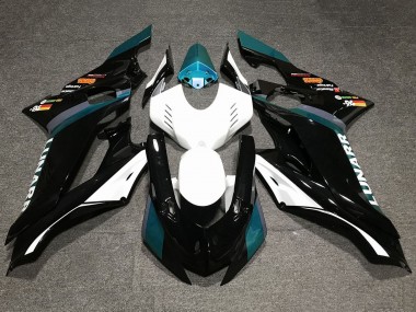 Best 2017-2023 Yamaha YZF R6 Motorcycle Fairings - White Teal Blue Glossy Black UK