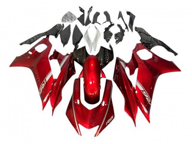 2017-2023 Yamaha YZF R6 Motorcycle Fairing - Red UK