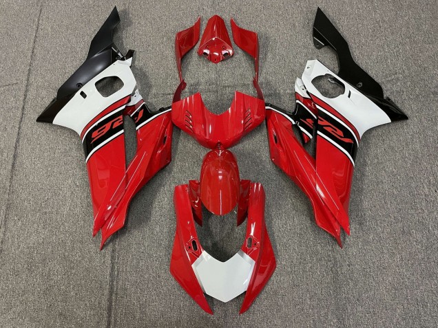 2017-2023 Yamaha YZF R6 Motorcycle Fairings - White Red Matte Black UK