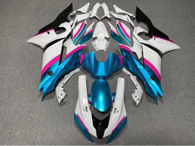 2017-2023 Yamaha YZF R6 Motorcycle Fairings - White Pink Blue Black UK