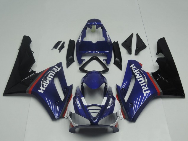 2009-2012 Triumph Daytona 675 Triple Motorcycle Fairings - Blue Red Glossy Black UK