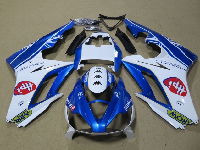 2009-2012 Triumph Daytona 675 Triple Motorcycle Fairings - White Blue Hpi UK