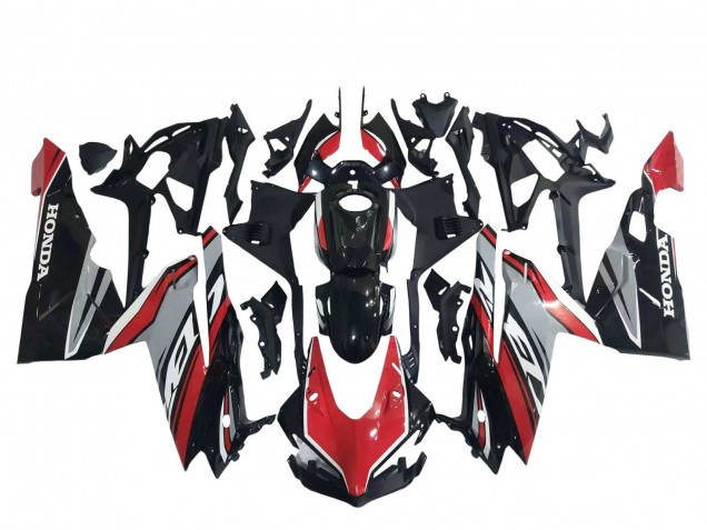 2017-2022 Honda CBR250RR Motorcycle Fairings - Red Silver Glossy Black UK