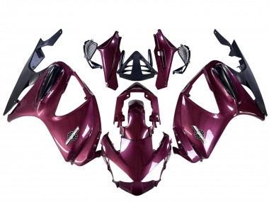 Best 2002-2016 Honda ST1300 Motorcycle Fairings - Purple Matte Black UK