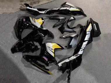 Best 2022-2024 Honda ADV160 Motorcycle Fairings - Silver Yellow Glossy Black HRC UK