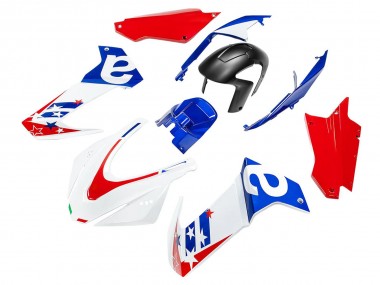 Best 2020-2024 Aprilia RS660 Motorcycle Fairing - White Blue Red UK