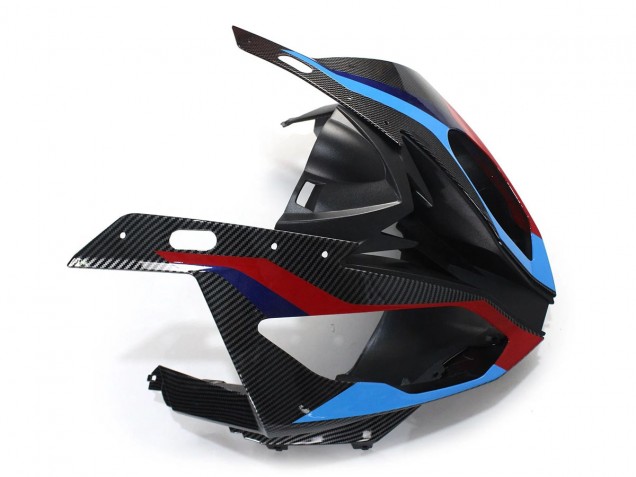 2015-2016 BMW S1000RR Motorcycle Fairings - Blue Red Carbon Fiber UK