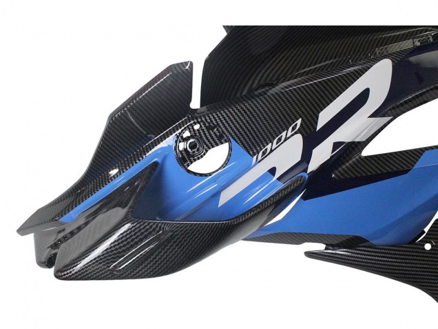 2023-2024 BMW S1000RR Motorcycle Fairings - Blue Red Carbon Fiber UK