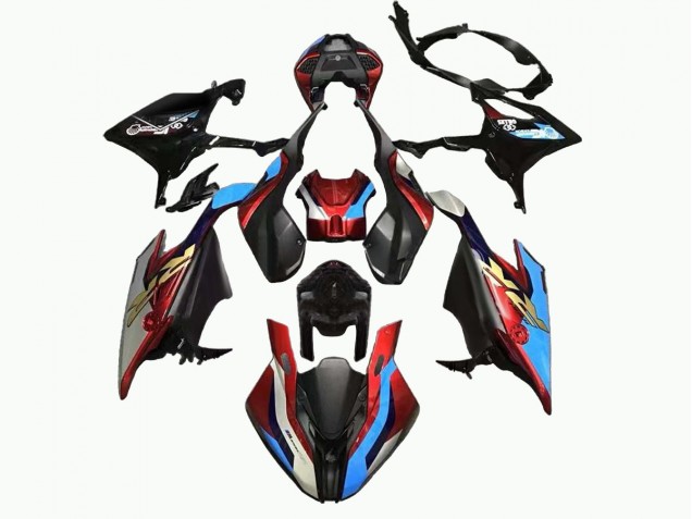2019-2022 BMW S1000RR Motorcycle Fairing - Black Blue Red Gold UK