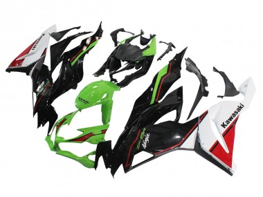 Best 2019-2022 Kawasaki ZX6R Motorcycle Fairings - Green Glossy Black White Red UK