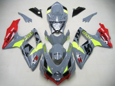 Best 2006-2007 GSXR750 K6 Motorcycle Fairings - Nardo Grey Neon Green Red Ecstar UK