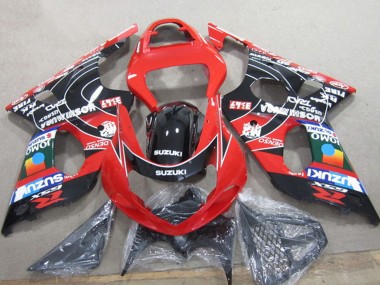Best 2000-2002 Suzuki GSXR 1000 Motorcycle Fairings - Red Black Blue DENSO UK